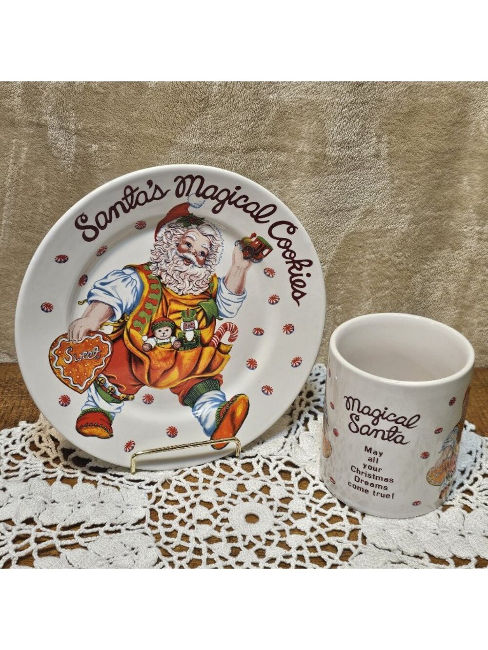 Santa's Magical Cookies, Cheryl Ann Johnson By Sakura Plate & Mug Set